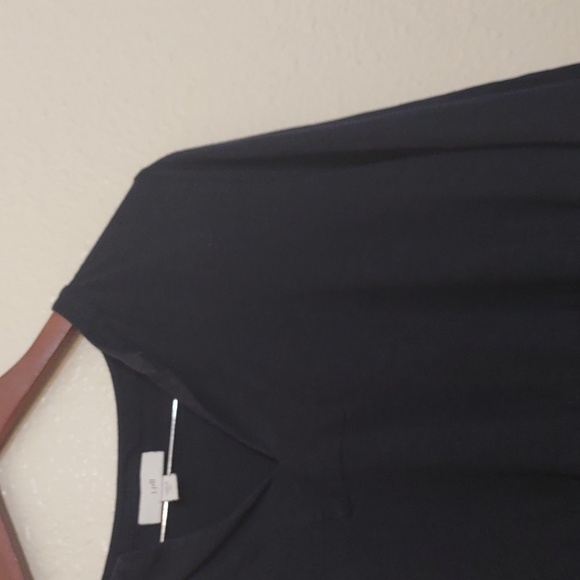 PRE OWNED J. JILL SHIRT COLOR NAVY BLUE SIZE M PETITE FALL STAPLE - Picture 4 of 8